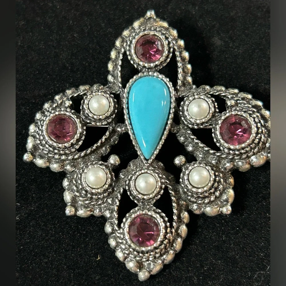 Vintage, western jewelry, Sarah Coventry imperial Catherine pendant - Picture 1 of 6